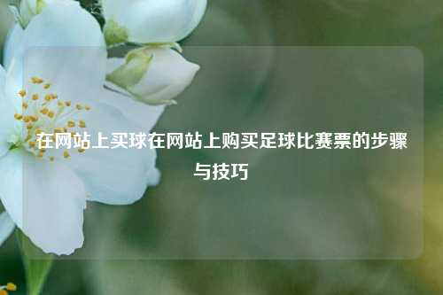 在网站上买球在网站上购买足球比赛票的步骤与技巧